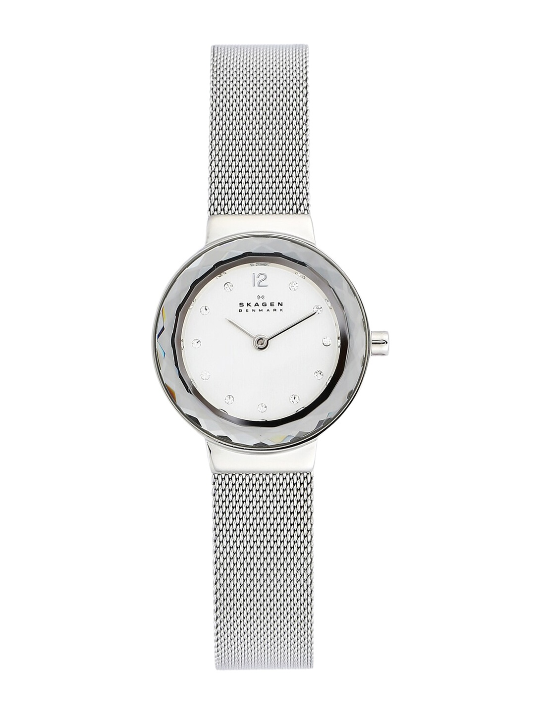 

SKAGEN Women Silver-Toned Dial & Silver Toned Stainless Steel Bracelet Style Straps Analogue Watch 456SSSI