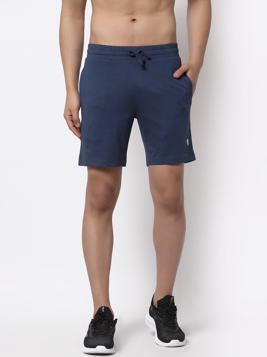 Red Tape Men Blue Regular Fit Training or Gym Sports Shorts