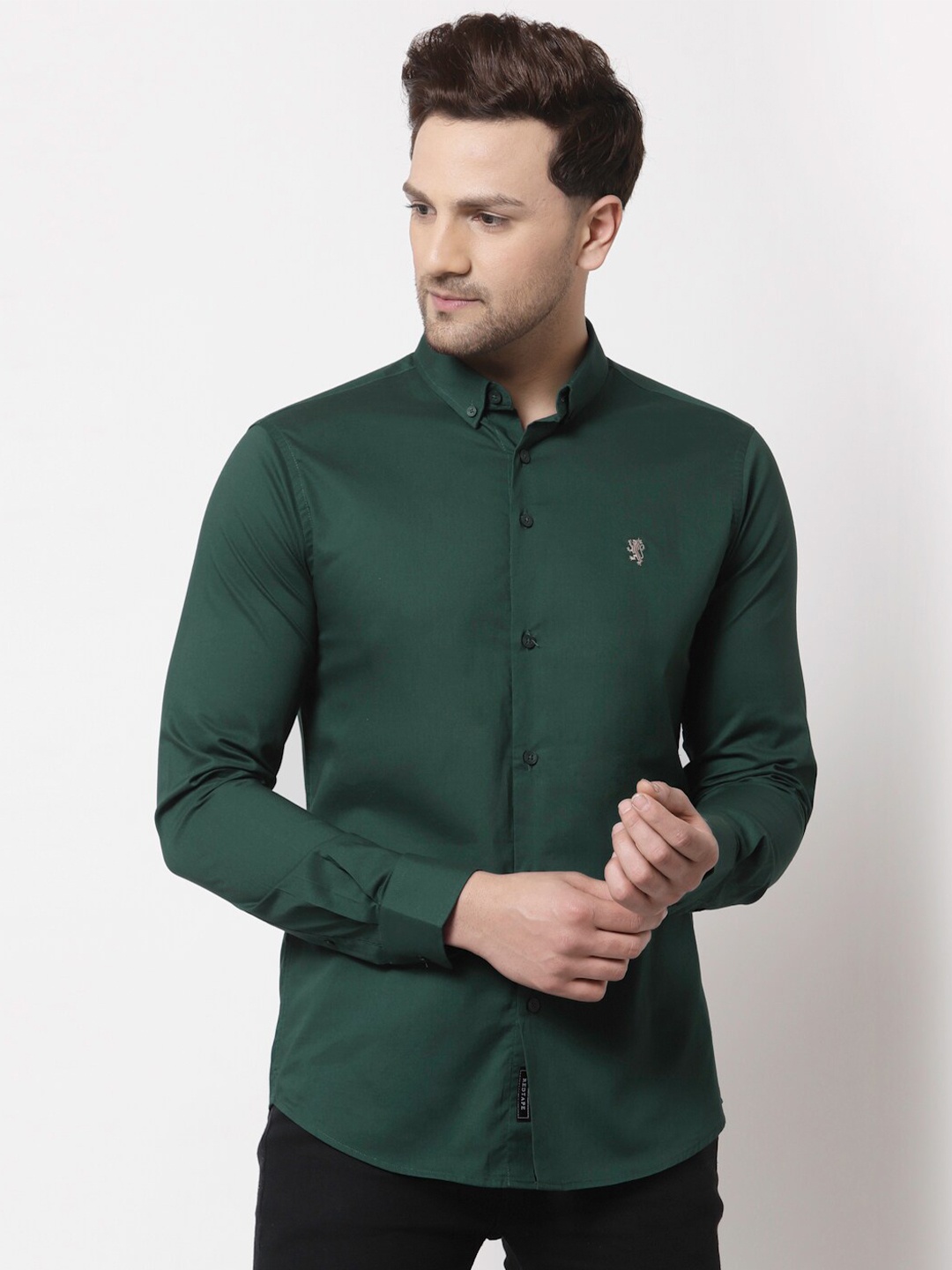 

Red Tape Men Green Regular Fit Cotton Casual Shirt