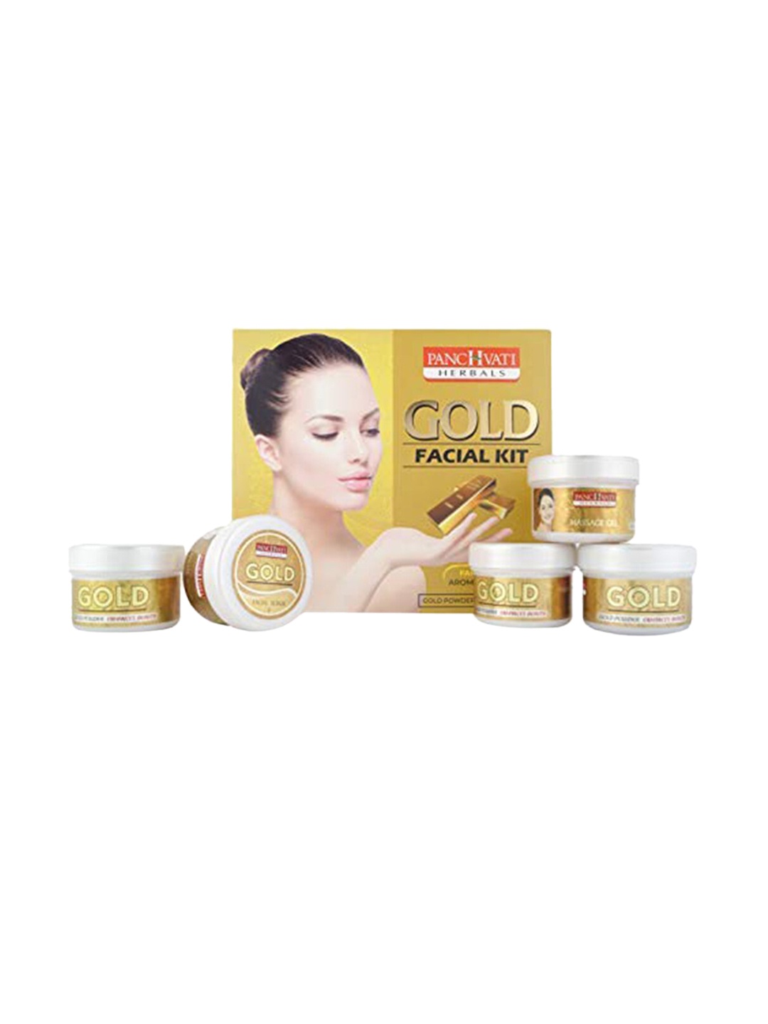 

PANCHVATI HERBALS Gold Facial Kit, Yellow