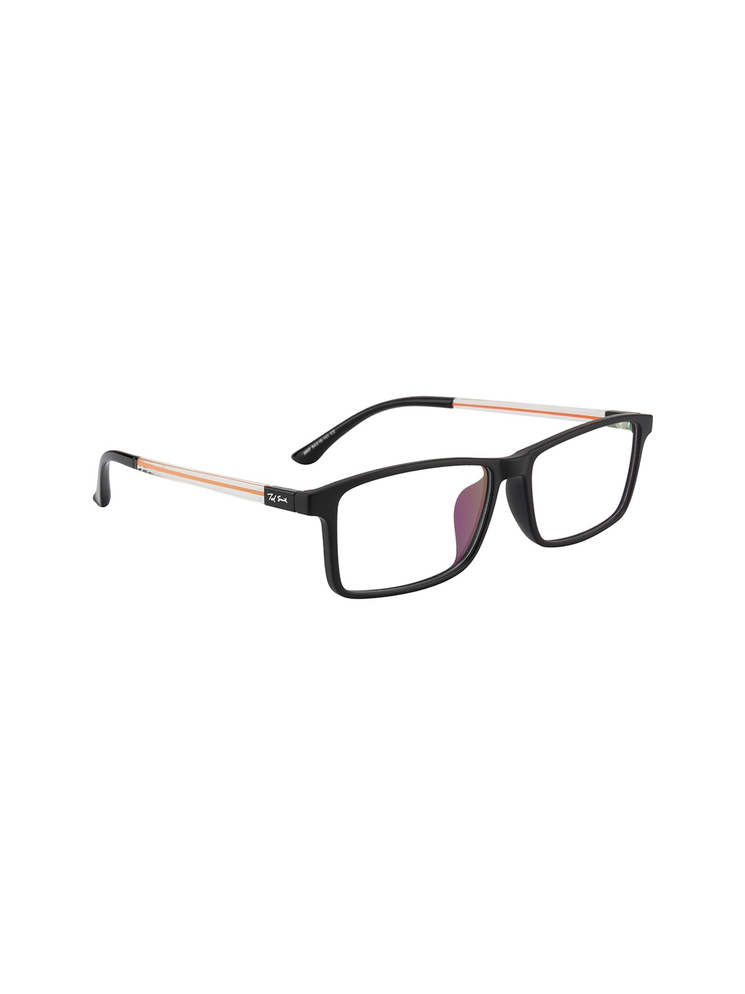 

Ted Smith Unisex Black & White Full Rim Wayfarer Frames Eyeglasses