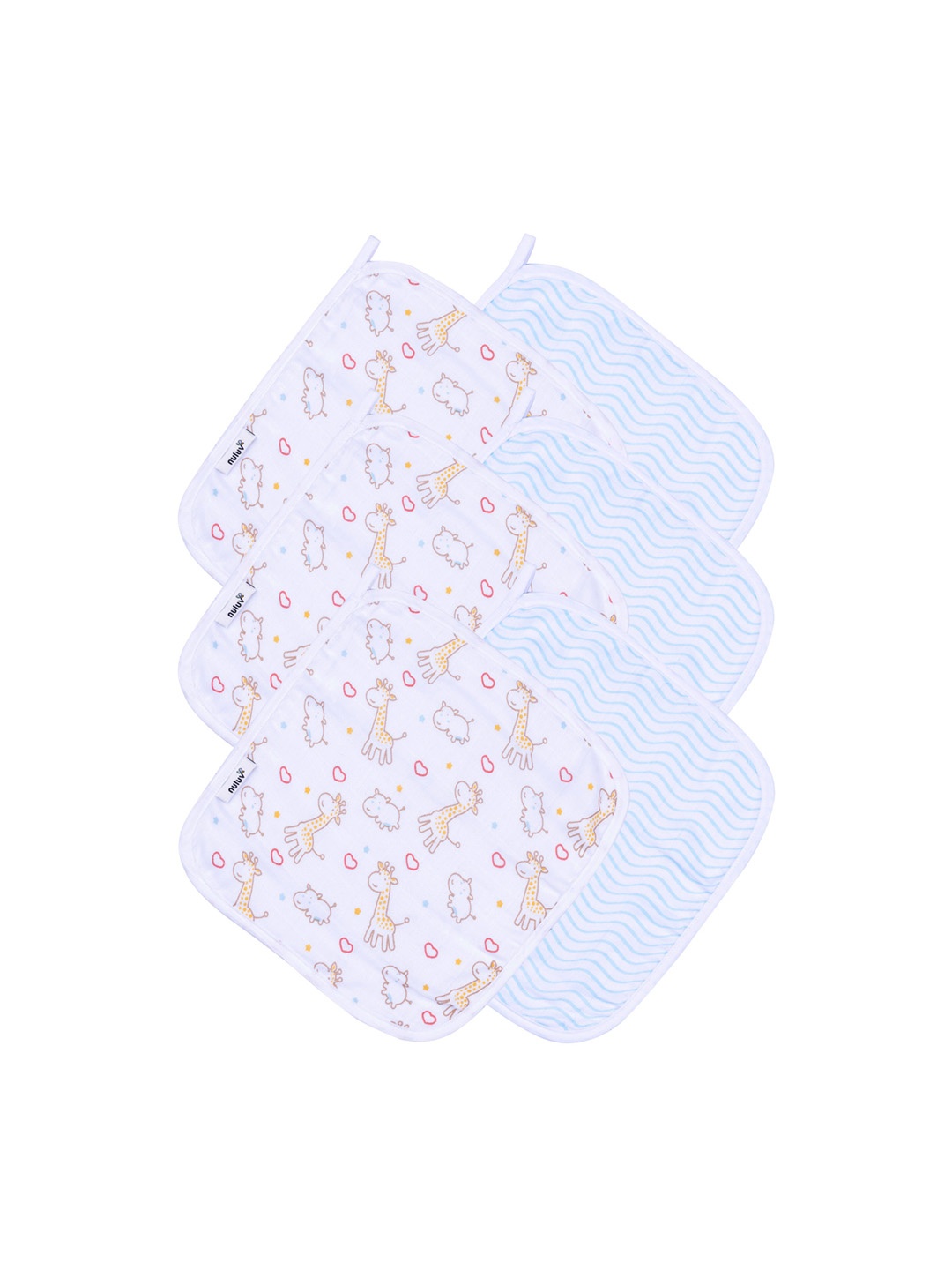 

Nuluv Infants Kids Pack Of 6 Wash Cloth, White