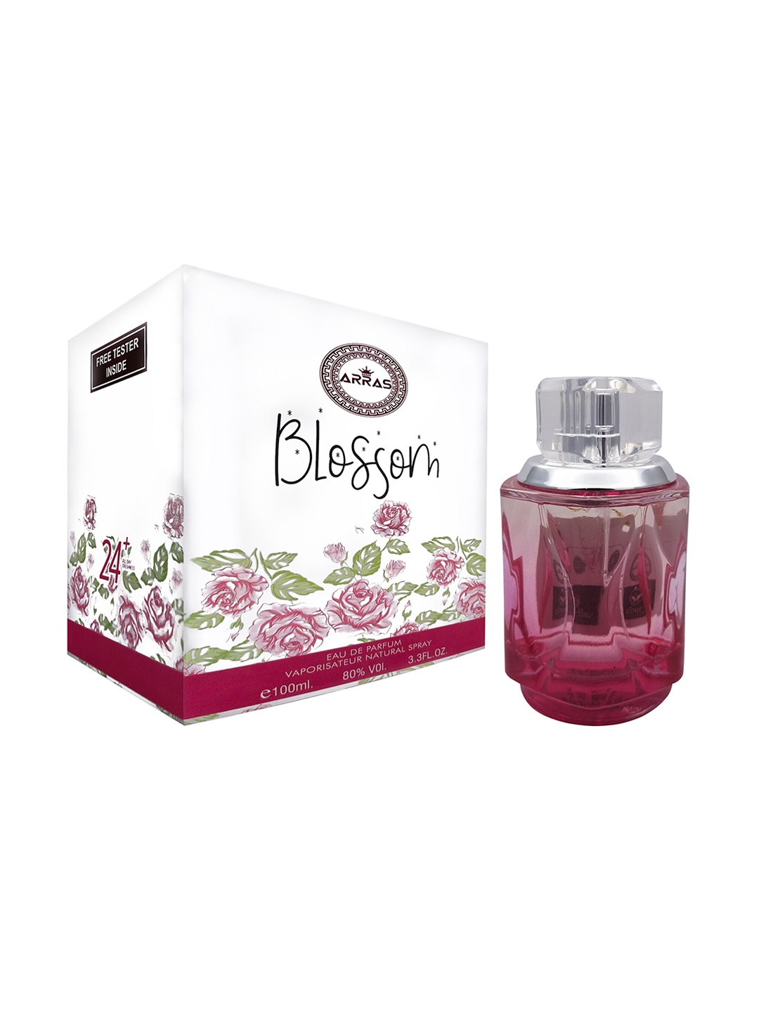 

Arras Women Blossom Eau de Parfum with Free Tester 100 ml, Pink