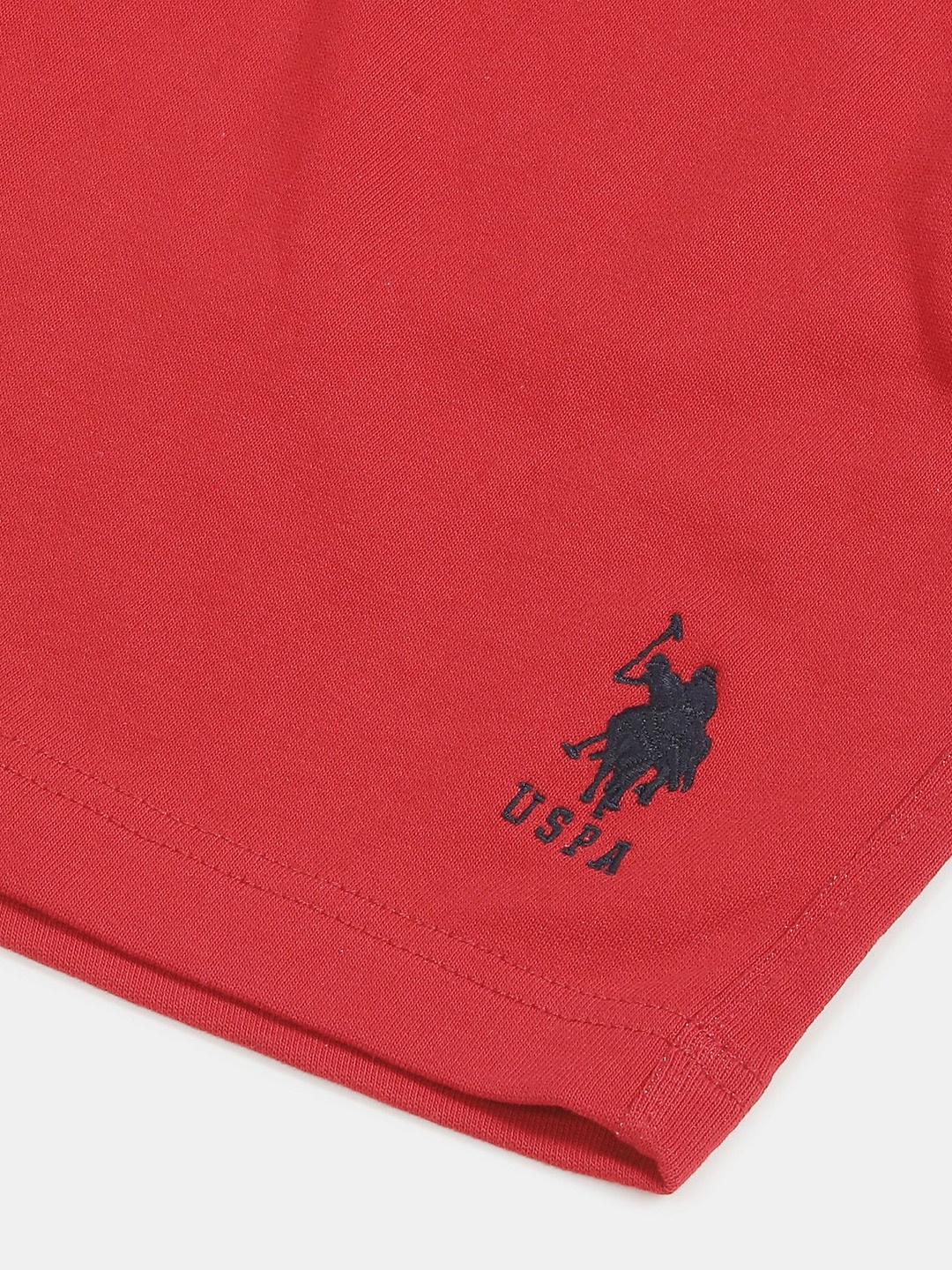 U S Polo Assn Men Red Sports Shorts