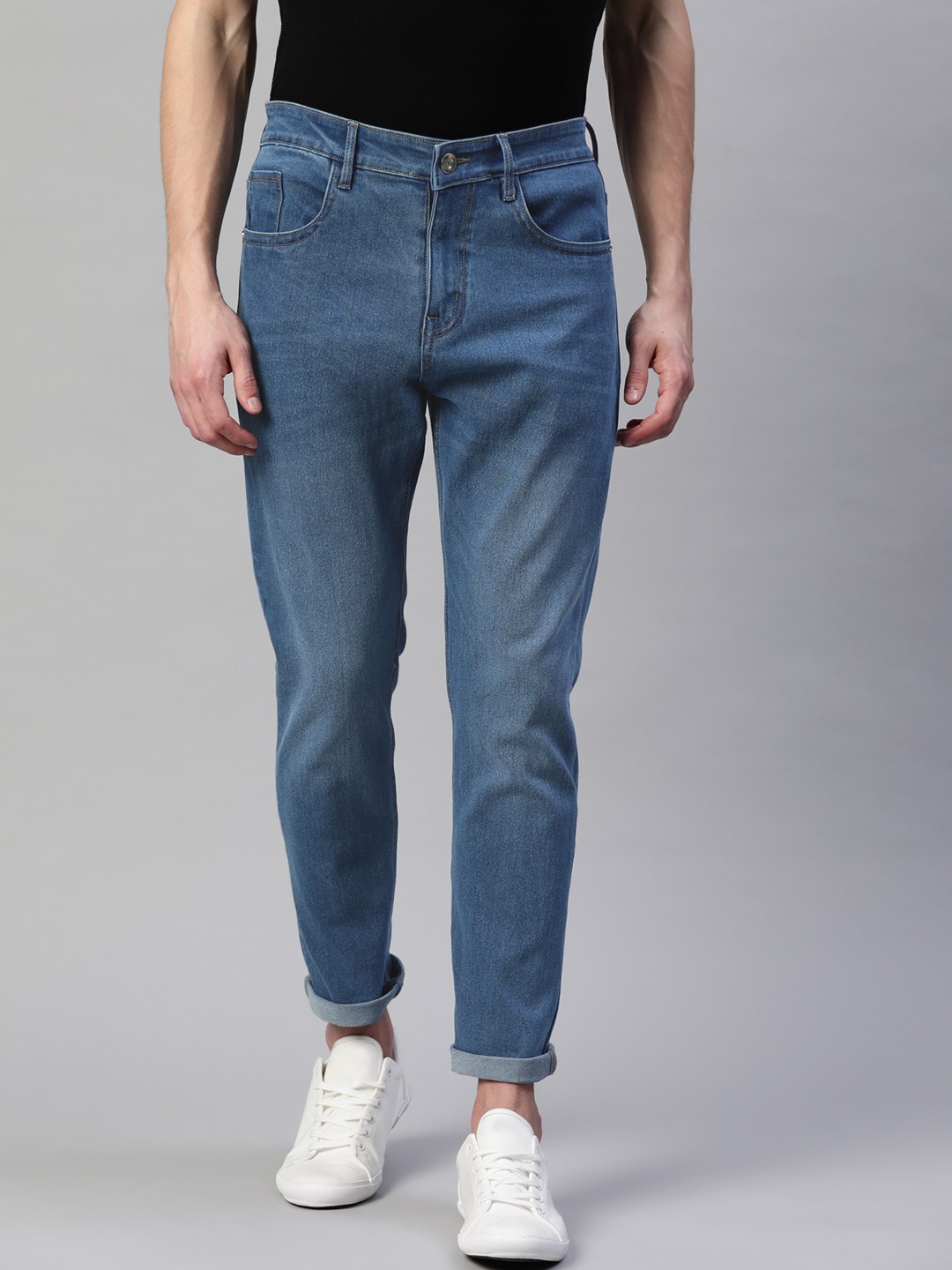 

Hubberholme Men Blue Slim Fit Light Fade Stretchable Jeans