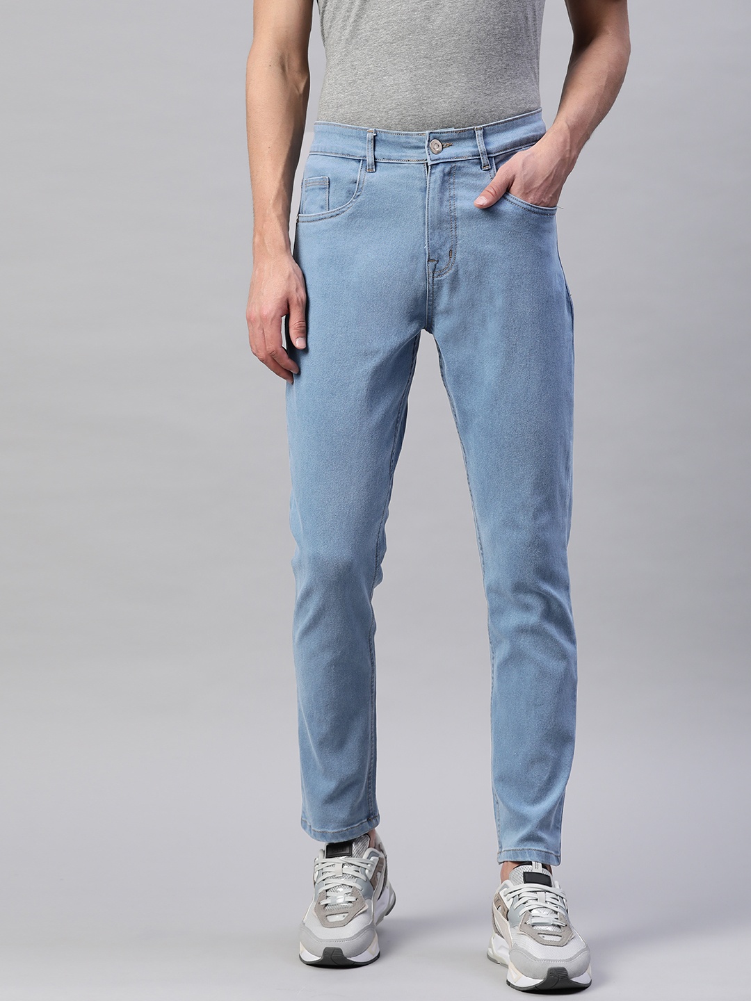 

Hubberholme Men Blue Lean Slim Fit Stretchable Jeans