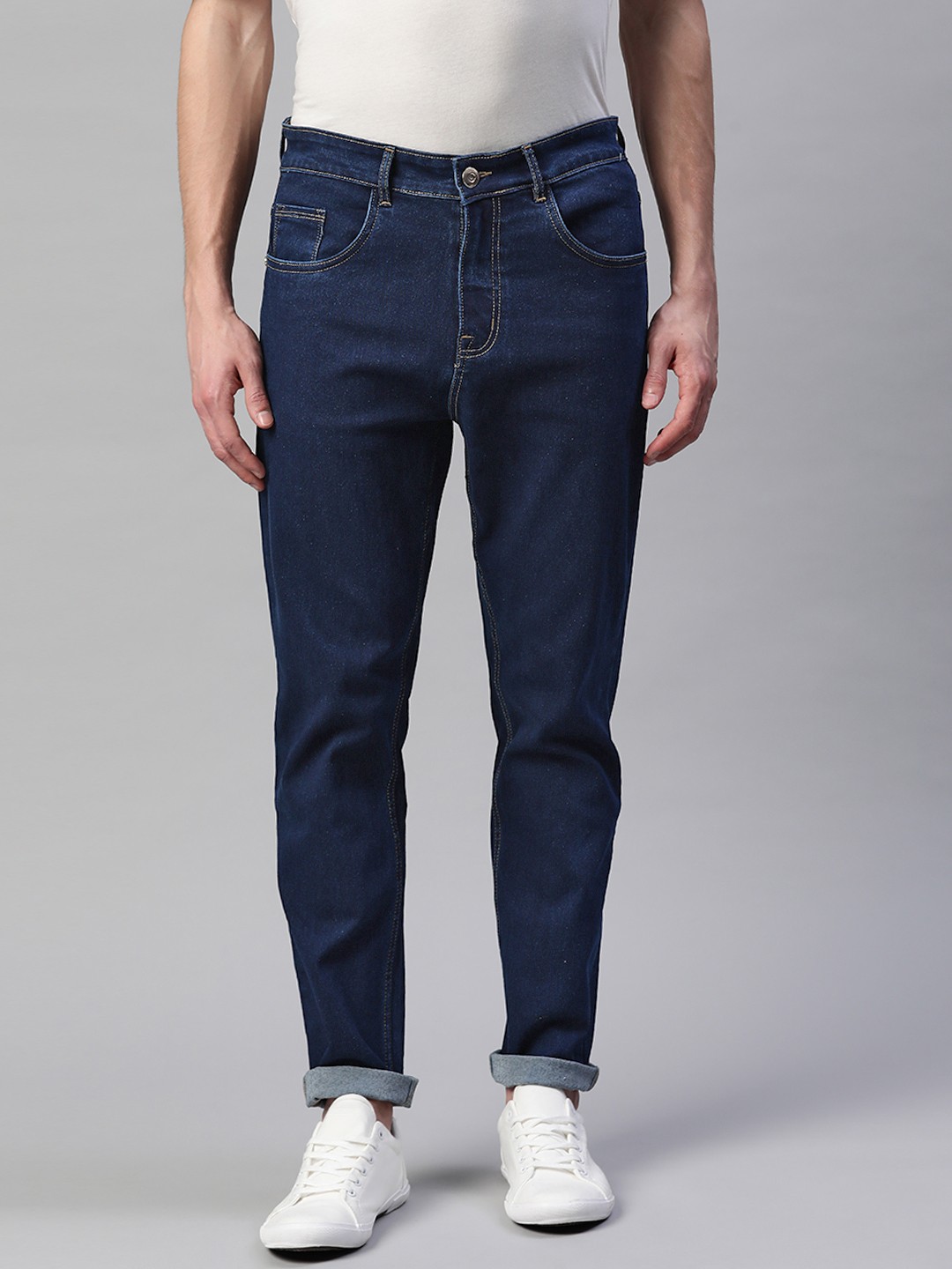 

Hubberholme Men Navy Blue Slim Fit Stretchable Jeans