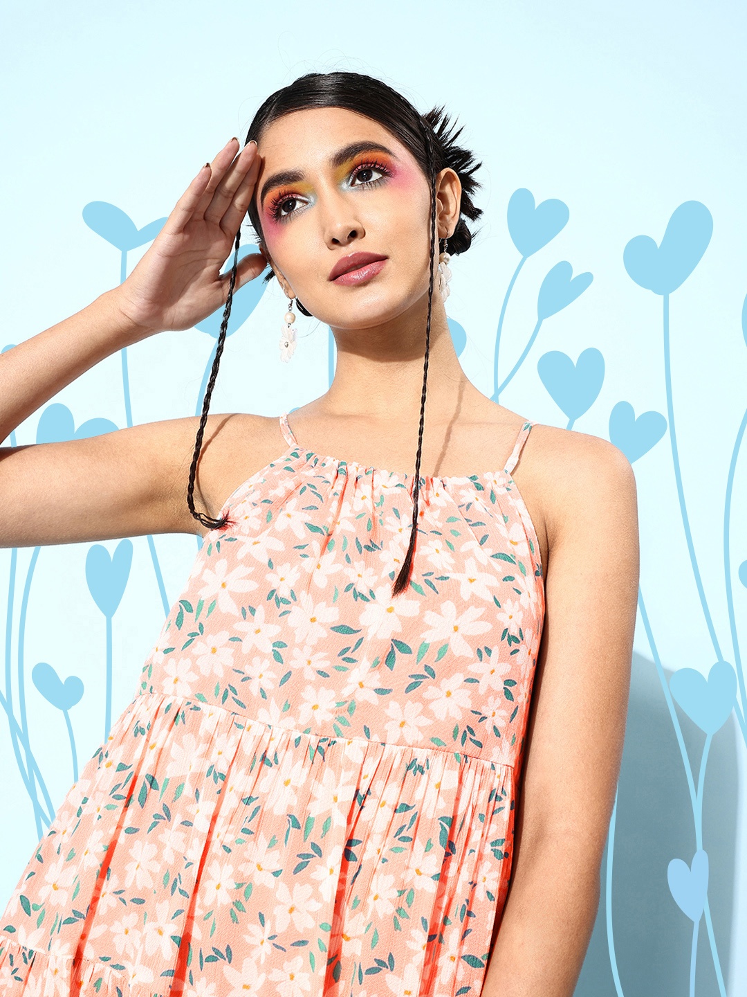 

People Women Pretty Pink Floral Sun Dress
