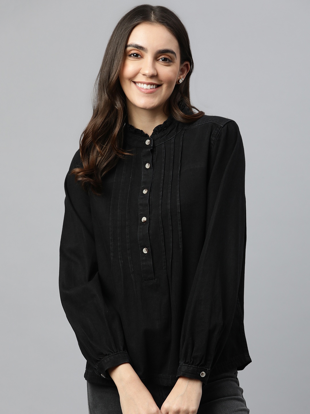 

Marks & Spencer Women Black Top