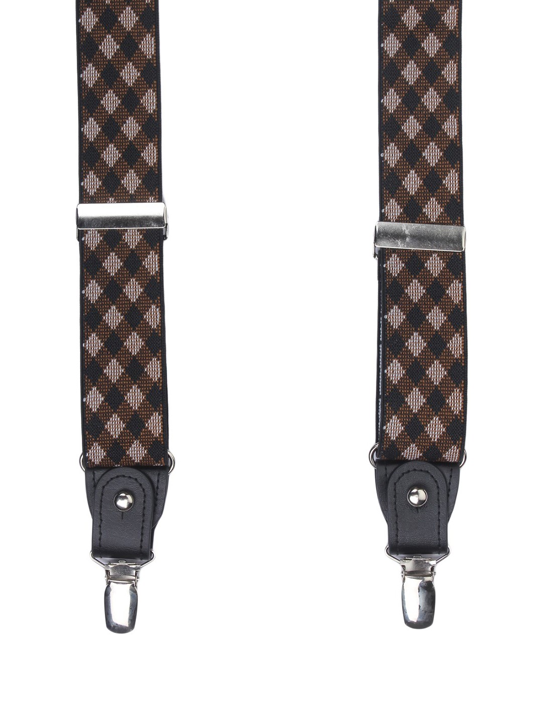 

Alvaro Castagnino Men Brown & Black Patterned Suspenders