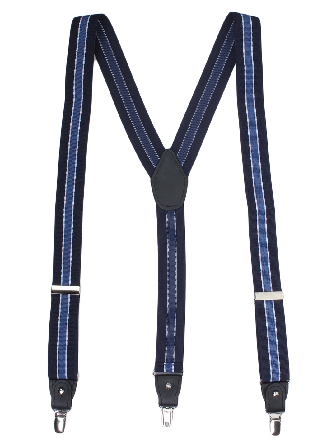 

Alvaro Castagnino Blue Striped Suspenders
