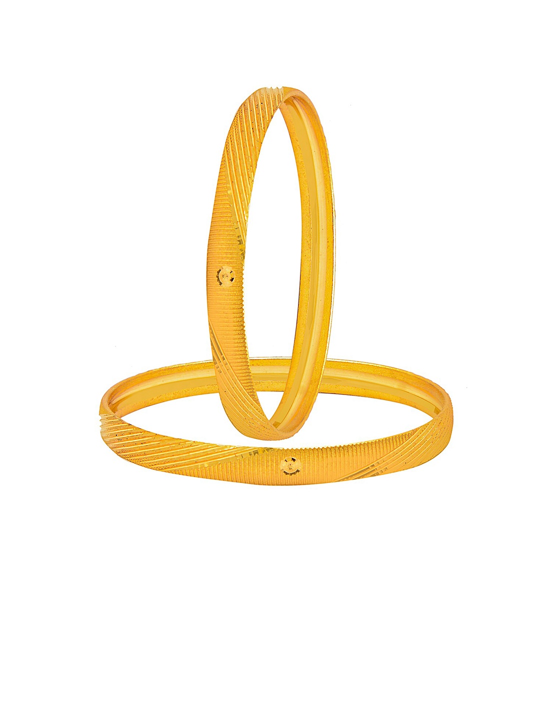 

Shining Jewel - By Shivansh Set Of 4 Gold-Plated Bangles