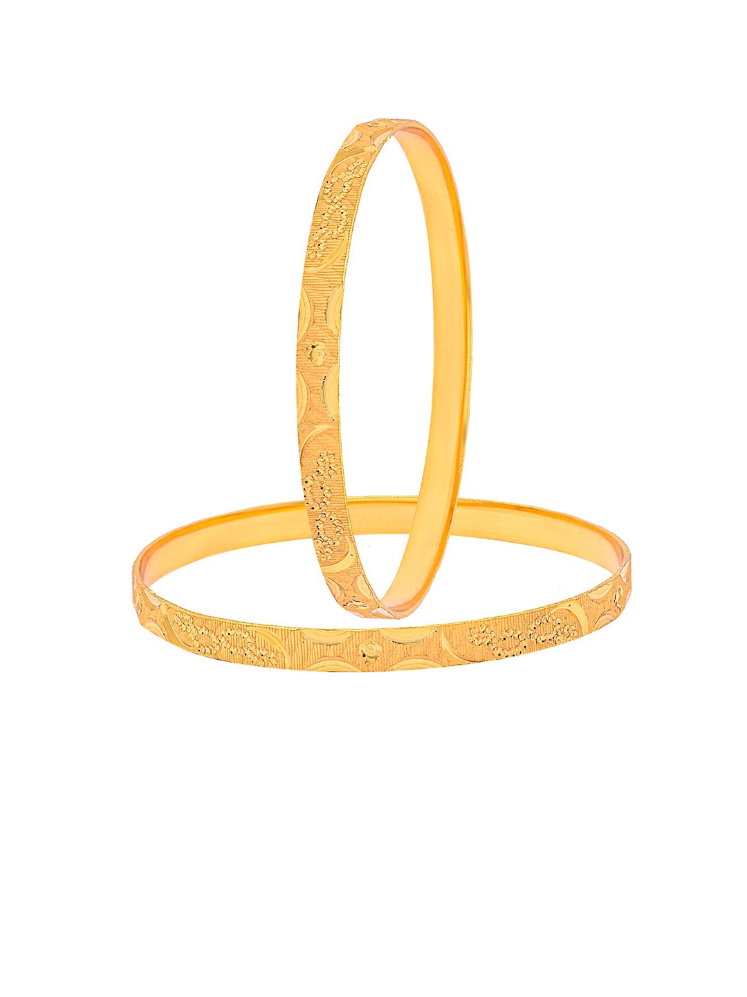 

Shining Jewel - By Shivansh Set Of 4 Gold-Plated Bangles