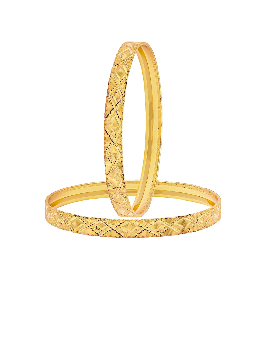 

Shining Jewel - By Shivansh Set Of 4 Gold-Plated Bangles