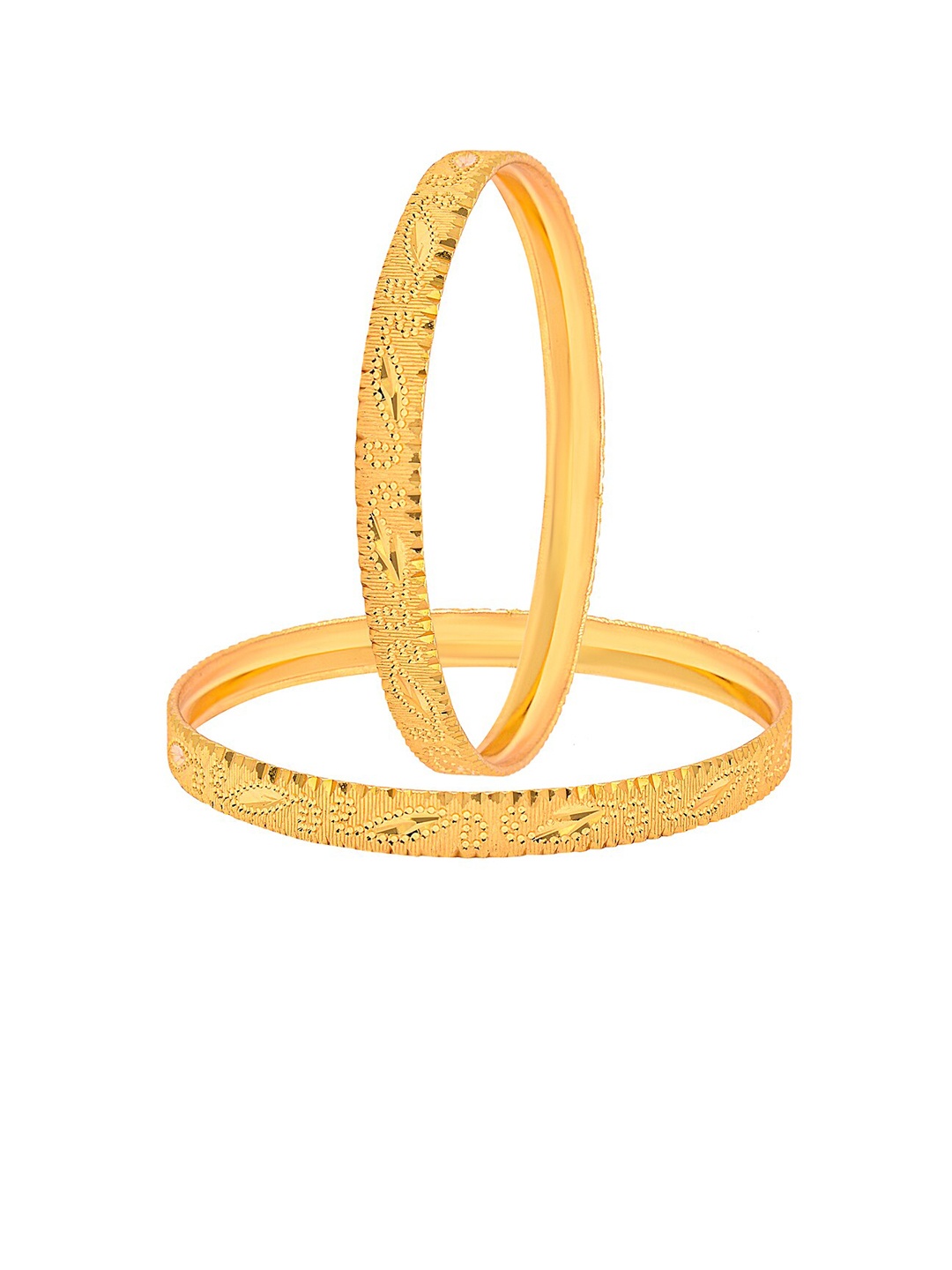 

Shining Jewel - By Shivansh Set Of 4 Gold-Plated Bangles