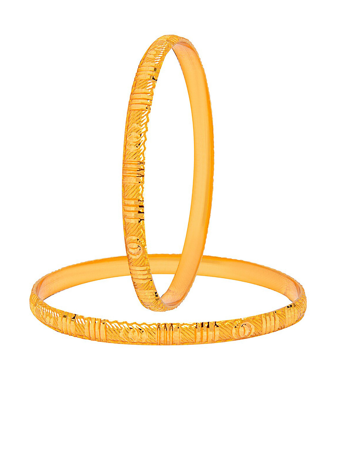 

Shining Jewel - By Shivansh Set Of 4 Gold-Plated Bangles