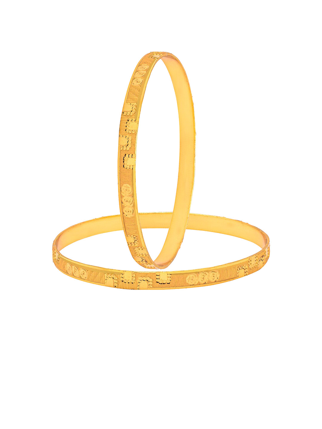 

Shining Jewel - By Shivansh Set Of 4 Gold-Plated Bangles
