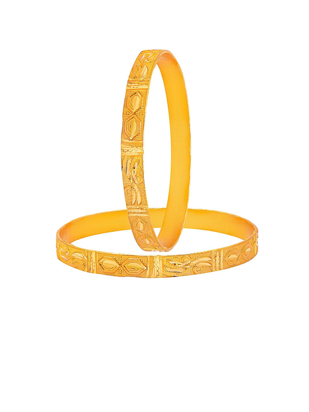 

Shining Jewel - By Shivansh Gold-Toned Set Of 4 Gold-Plated Bangles