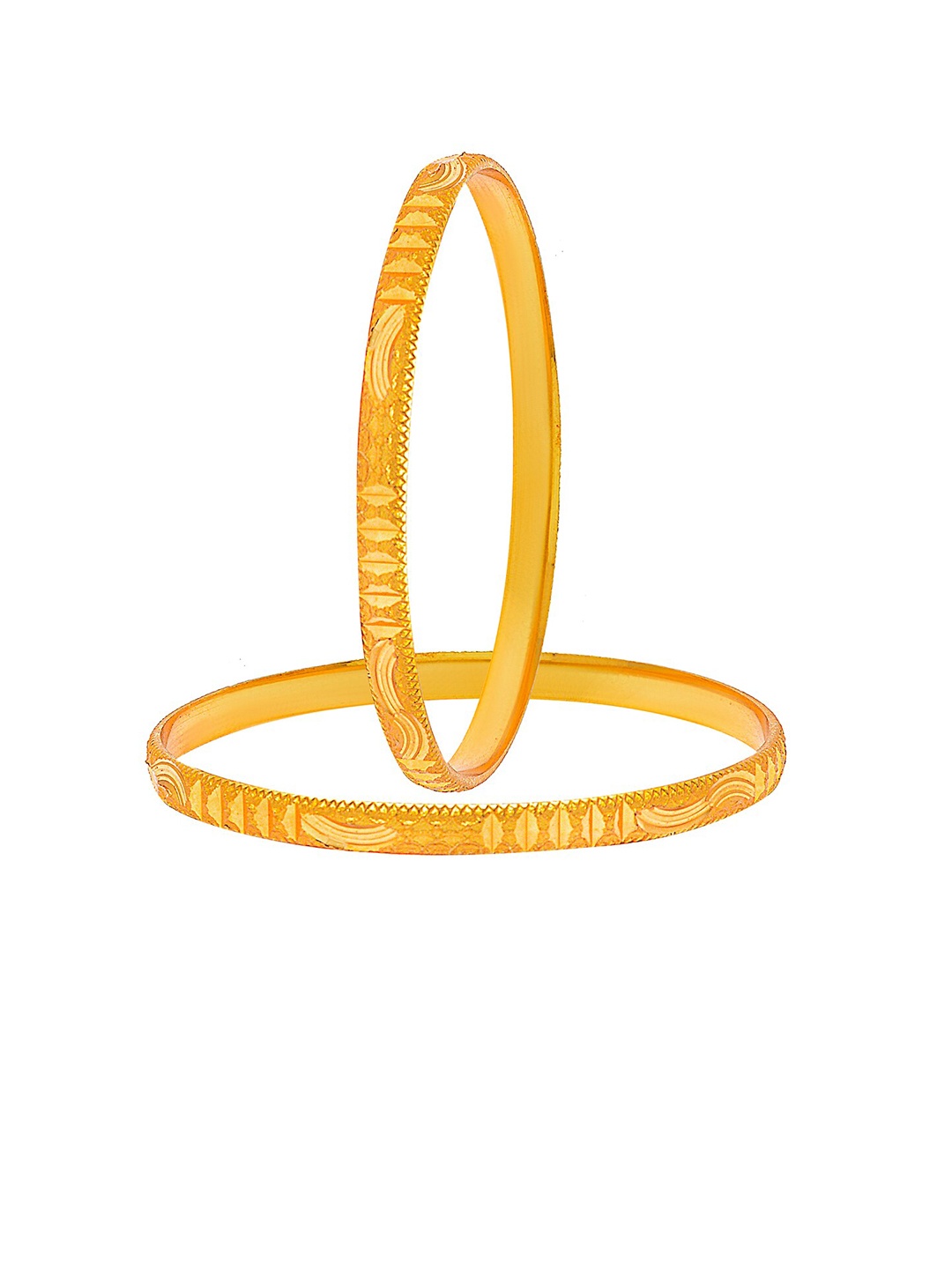 

Shining Jewel - By Shivansh Set Of 4 Gold-Plated Bangles