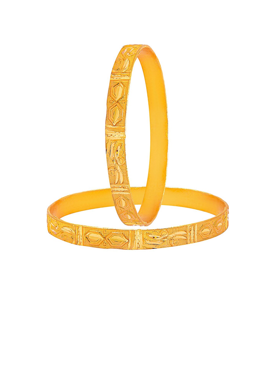 

Shining Jewel - By Shivansh Set Of 4 Gold-Plated Bangles