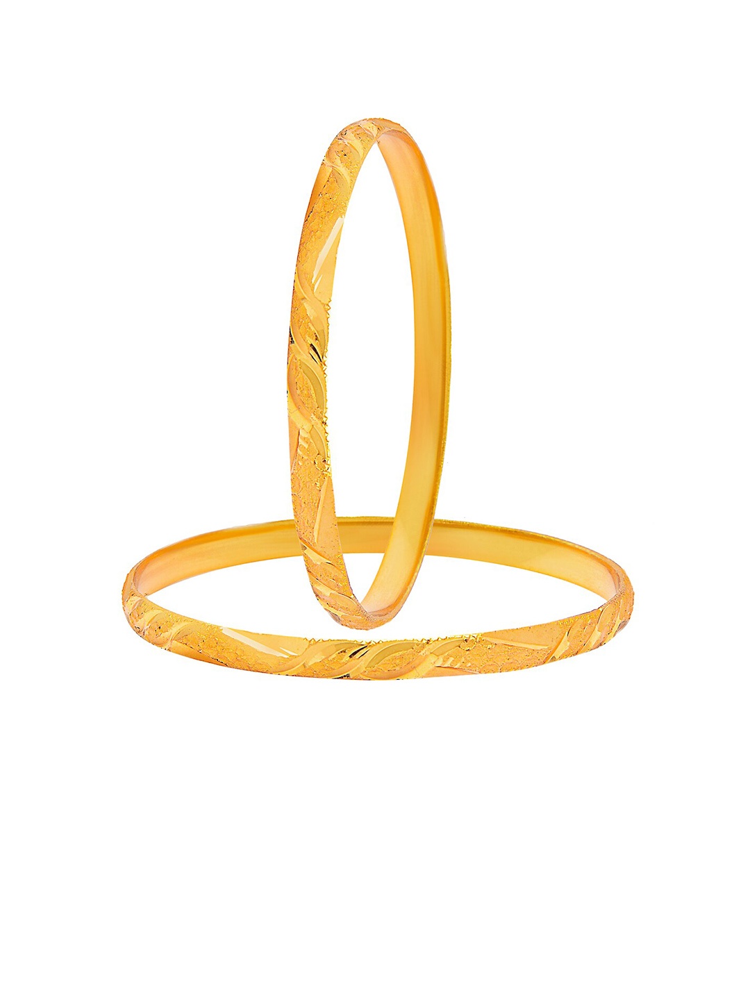 

Shining Jewel - By Shivansh Set Of 4 Gold-Plated Bangles