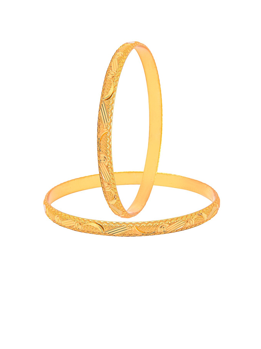 

Shining Jewel - By Shivansh Set of 4 Gold-Plated Bangles