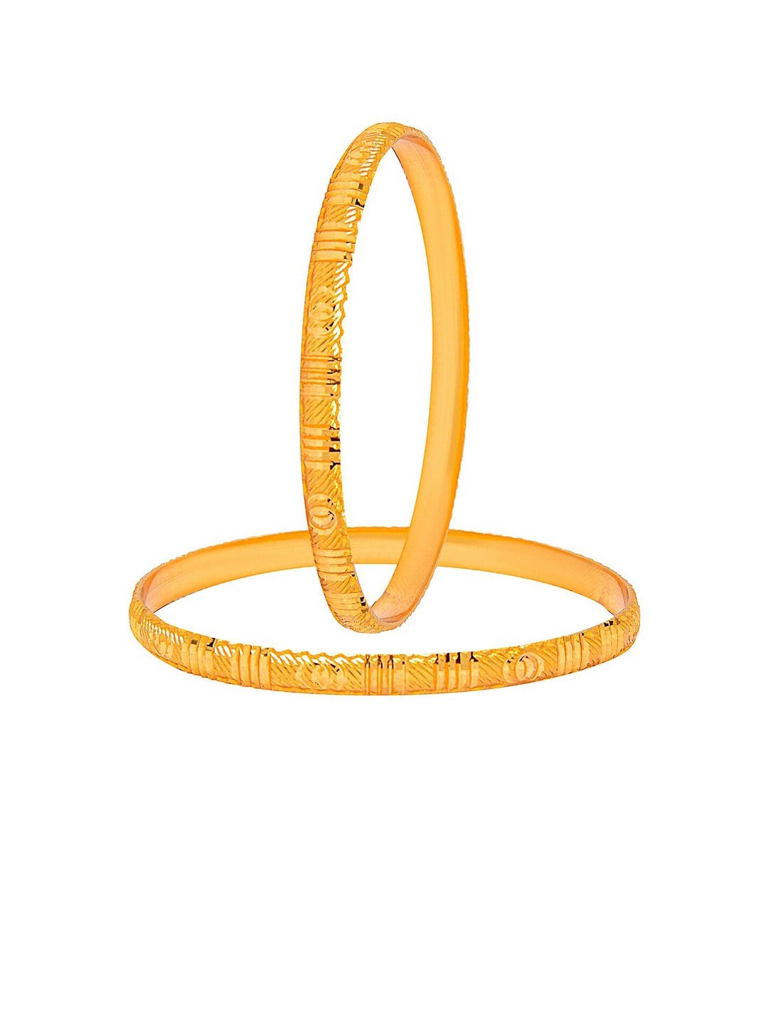 

Shining Jewel - By Shivansh Set Of 4 Gold-Plated Bangles