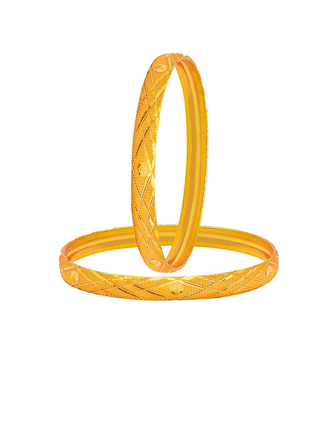 

Shining Jewel - By Shivansh Set Of 4 Gold-Plated Bangles