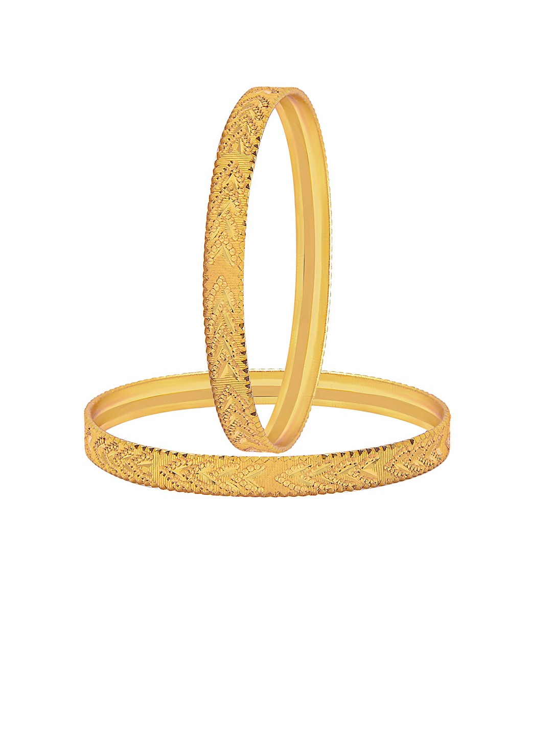 

Shining Jewel - By Shivansh Set Of 4 Gold-Plated Bangles