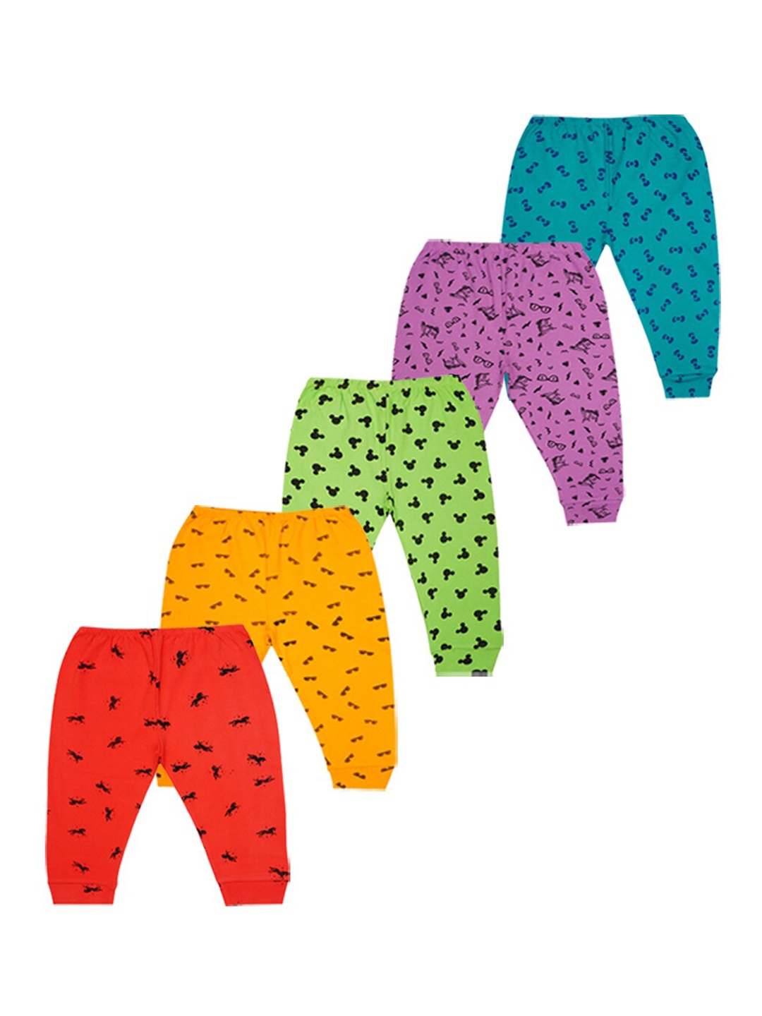 

Kiddeo Boys Pack of 5 Cotton Printed Pants, Multi