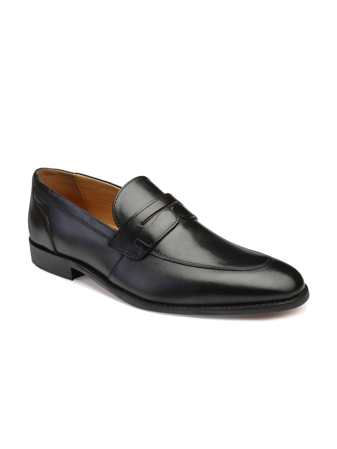 

Churchill & Company Men Black Solid Formal Leather Slip-on Shoes