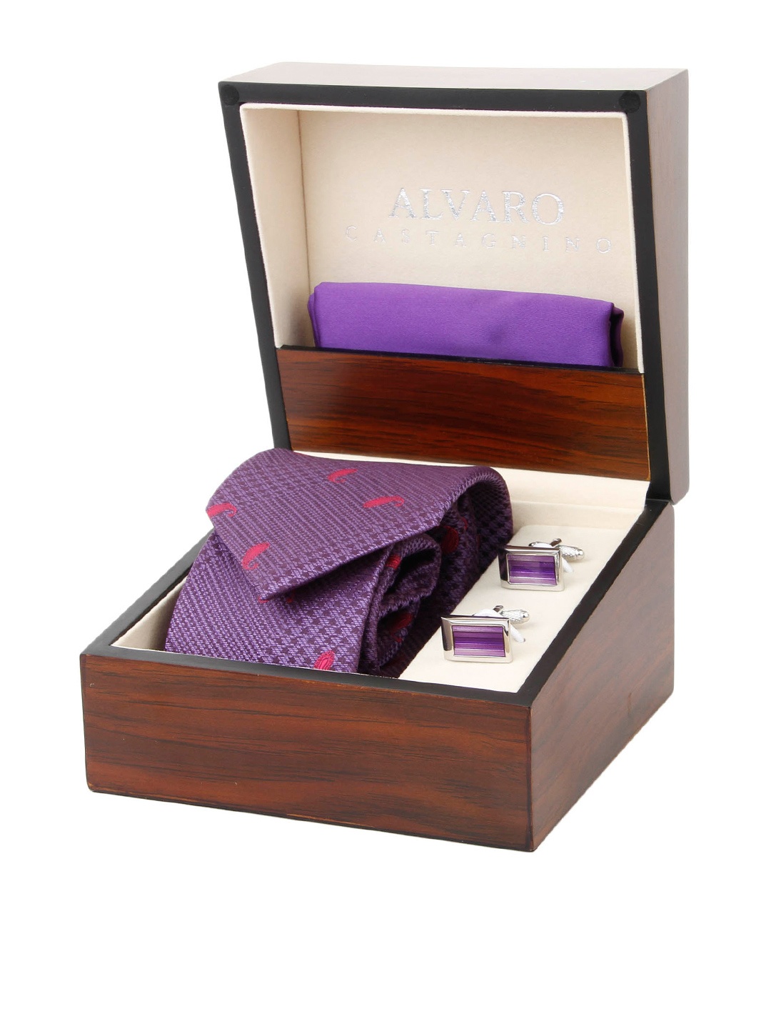 

Alvaro Castagnino Men Purple Accessory Gift Set