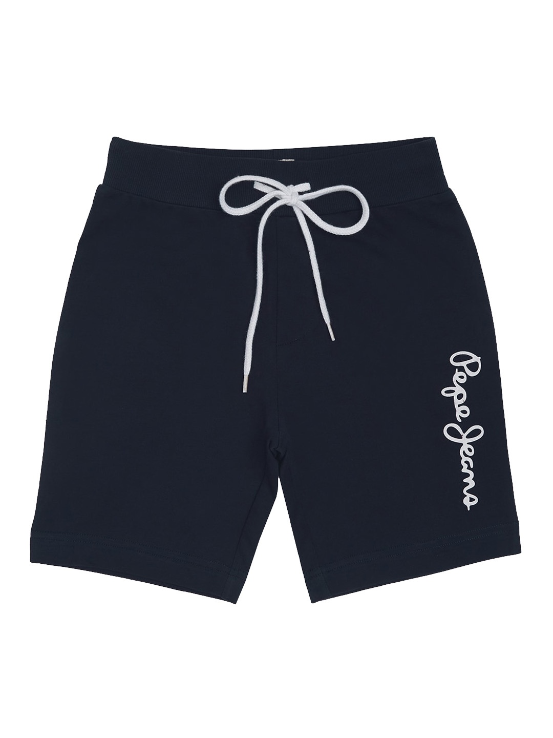 

Pepe Jeans Boys Navy Blue Regular Fit Typography Printed Shorts