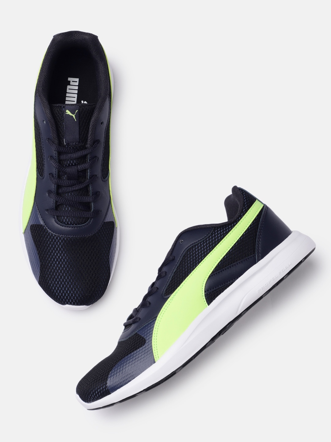

Puma Men Navy Blue Firefly Colourblocked Sneakers