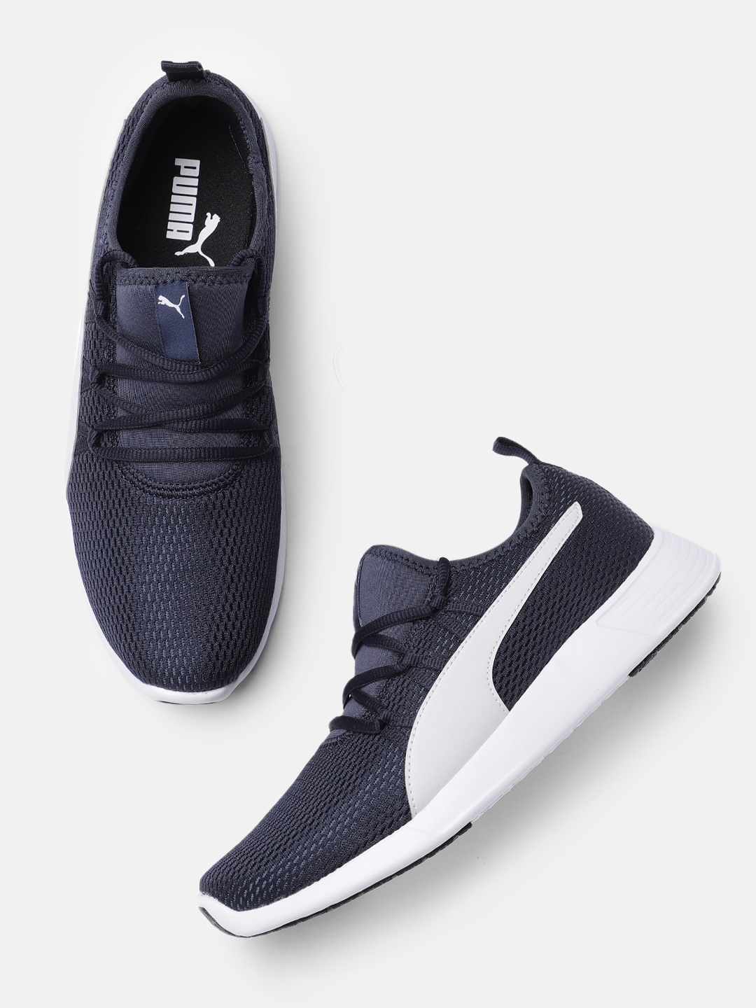 

Puma Men Navy Blue Solid Loop Regular Sneakers