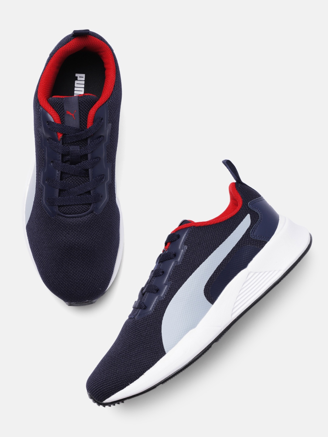 

Puma Men Navy Blue Pint Colourblocked Sneakers