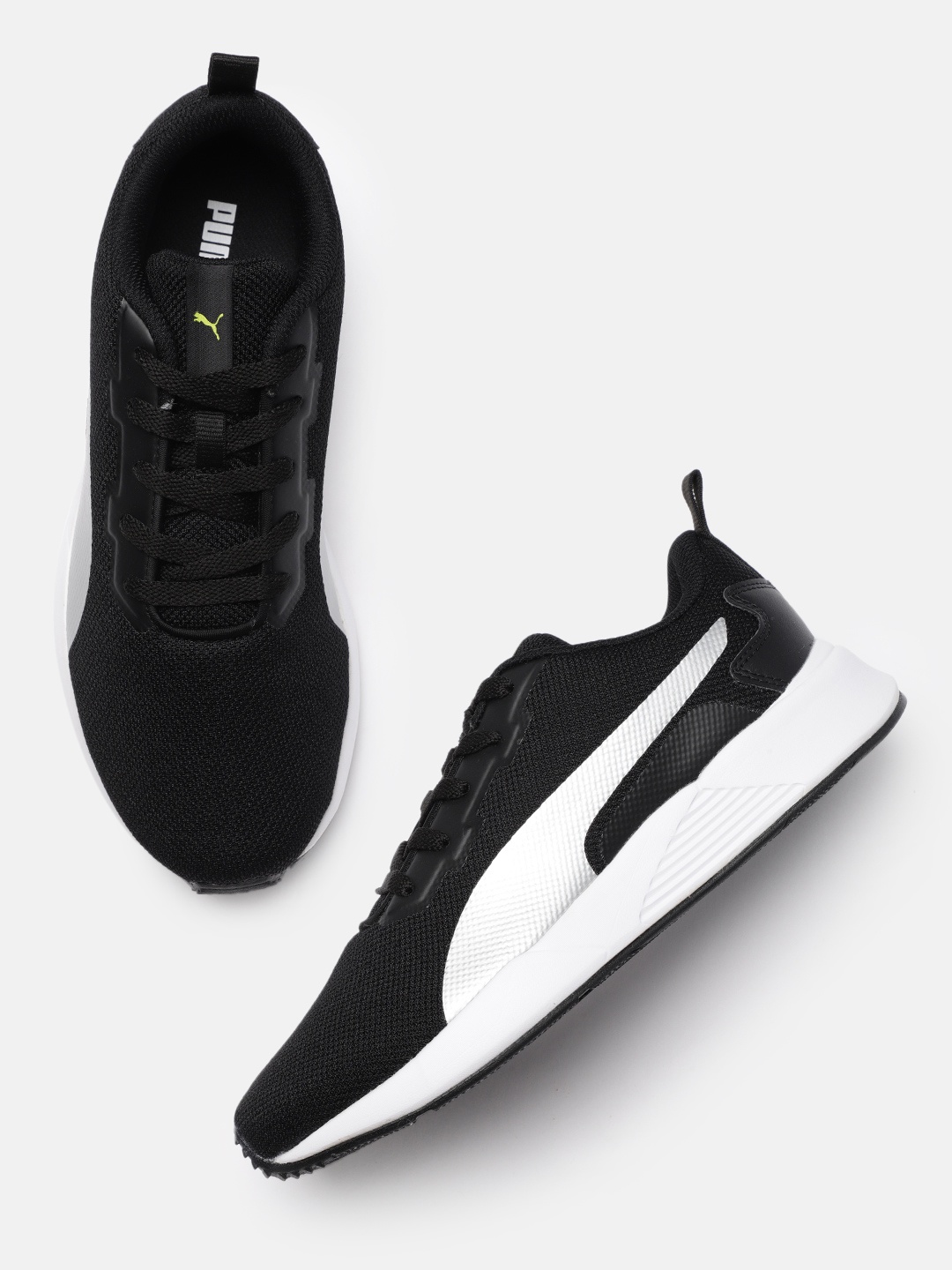 

Puma Men Black & White Pint Colourblocked Sneakers