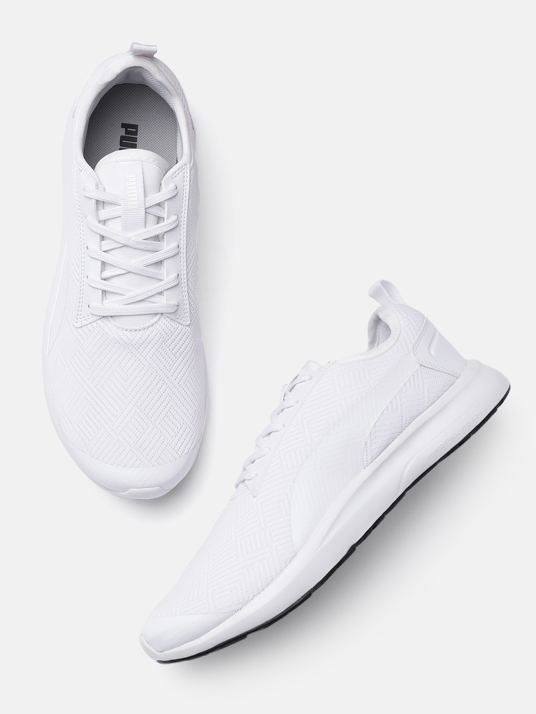 

Puma Unisex White Solid Patterned Blast Regular Running Shoes