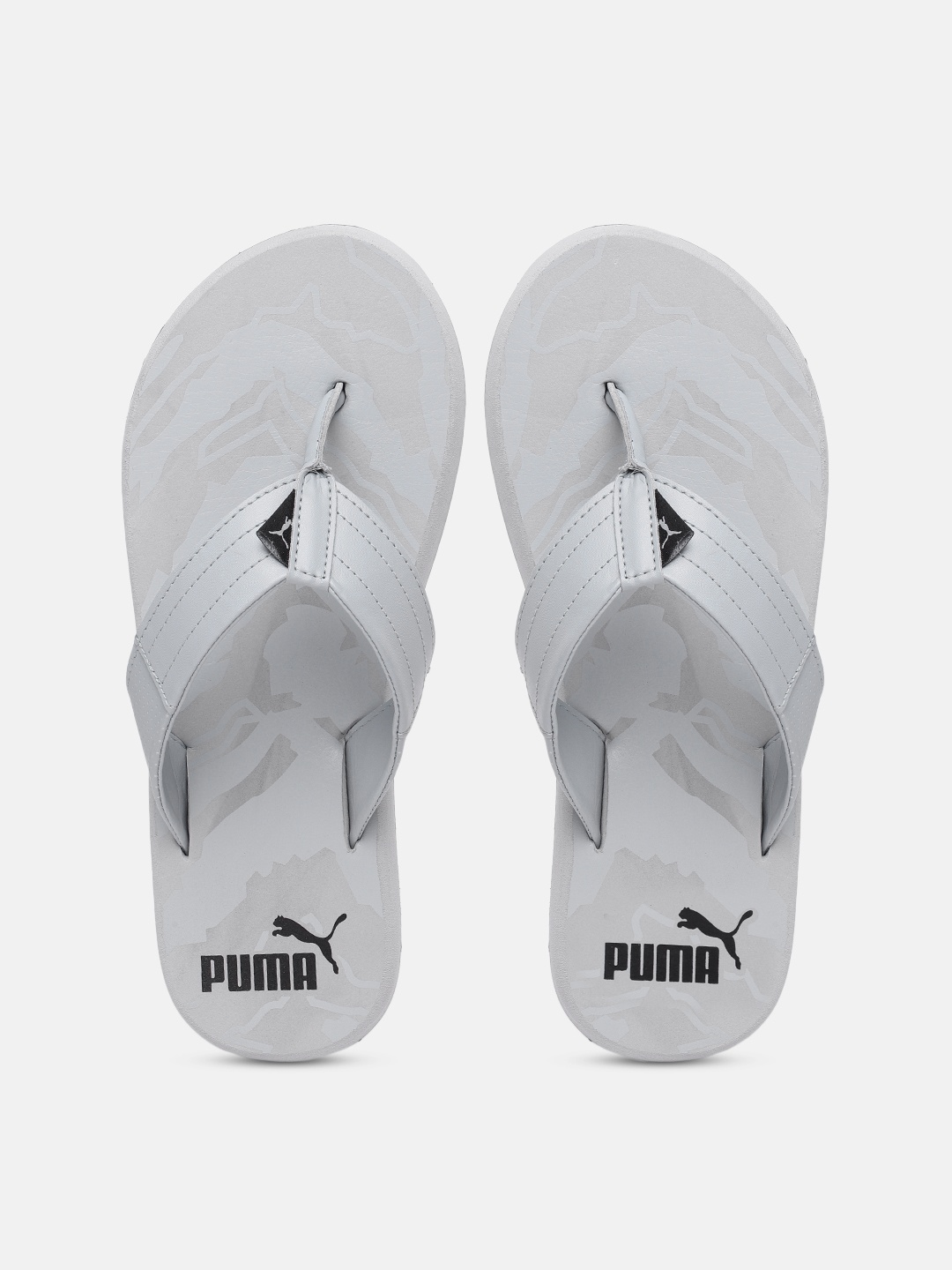 

Puma Men Grey Printed Oleum Reload Thong Flip-Flops