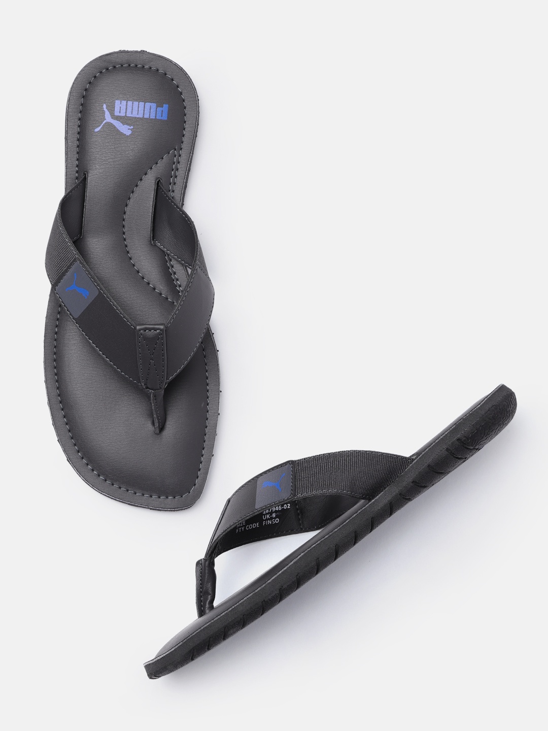 

Puma Men Navy Blue Capster V3 Thong Flip-Flops