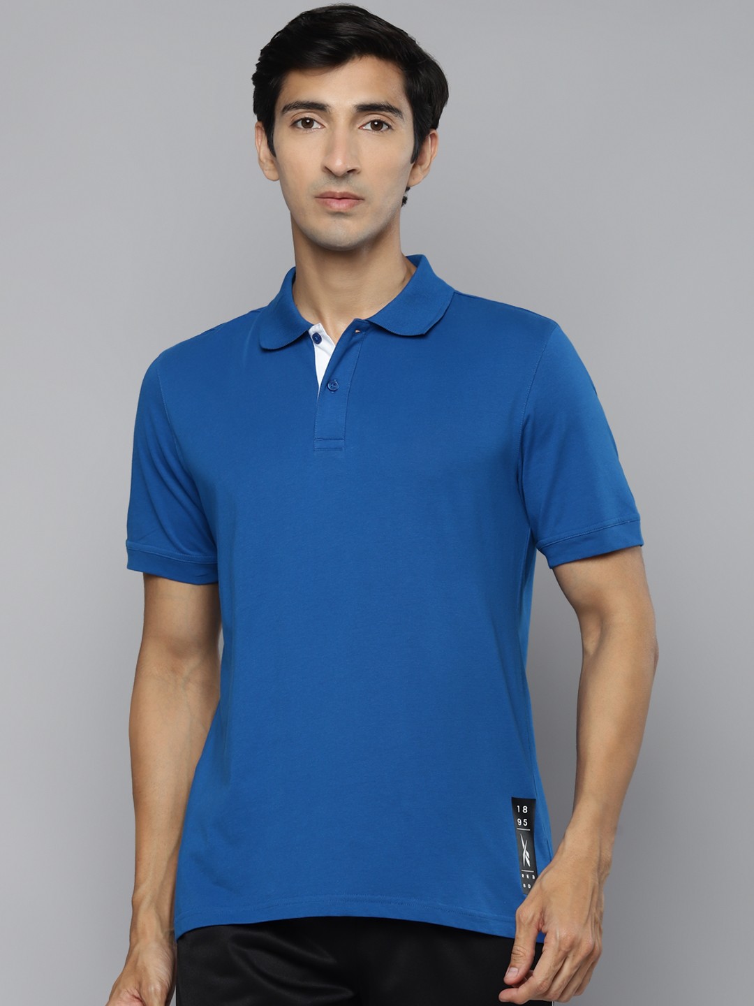 

Reebok Men Blue WF Polo Pure Cotton Training T-shirt
