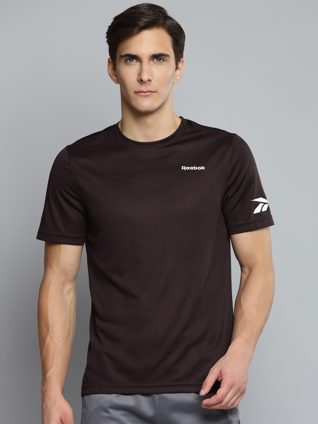 

Reebok Men Burgundy Training Foundation Mesh T-Shirt