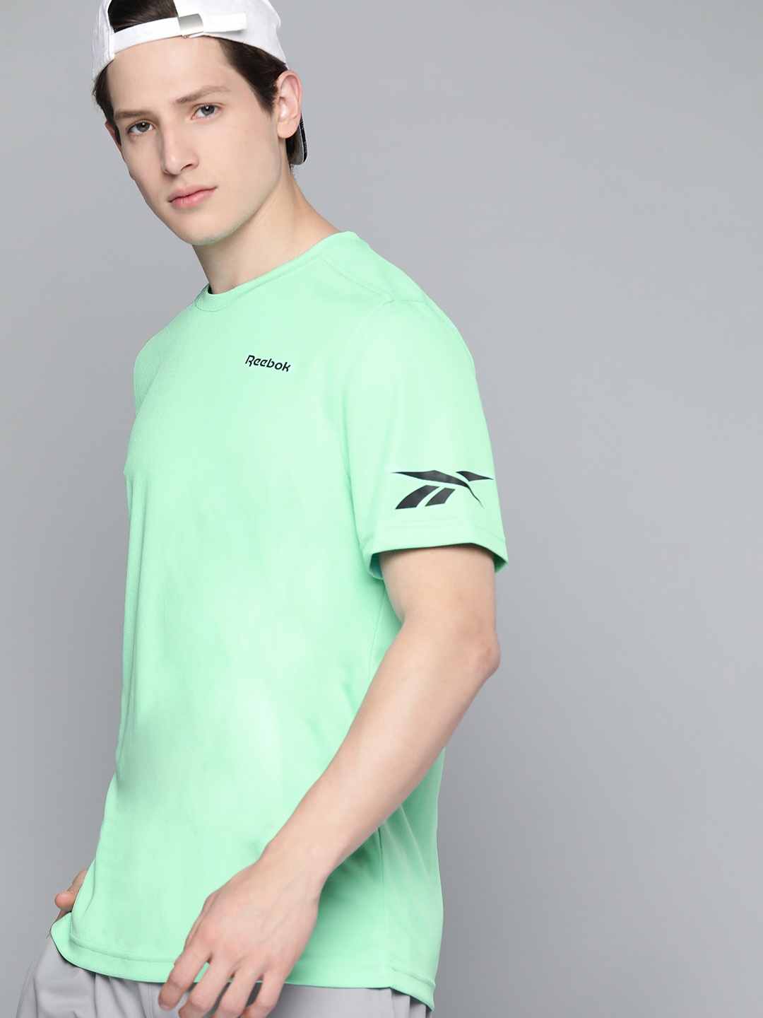 

Reebok Men Lime Green RBK- SPEEDWICK Training or Gym T-shirt