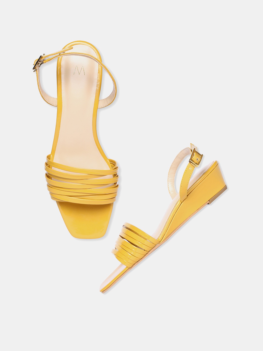 

W Mustard Yellow Wedges