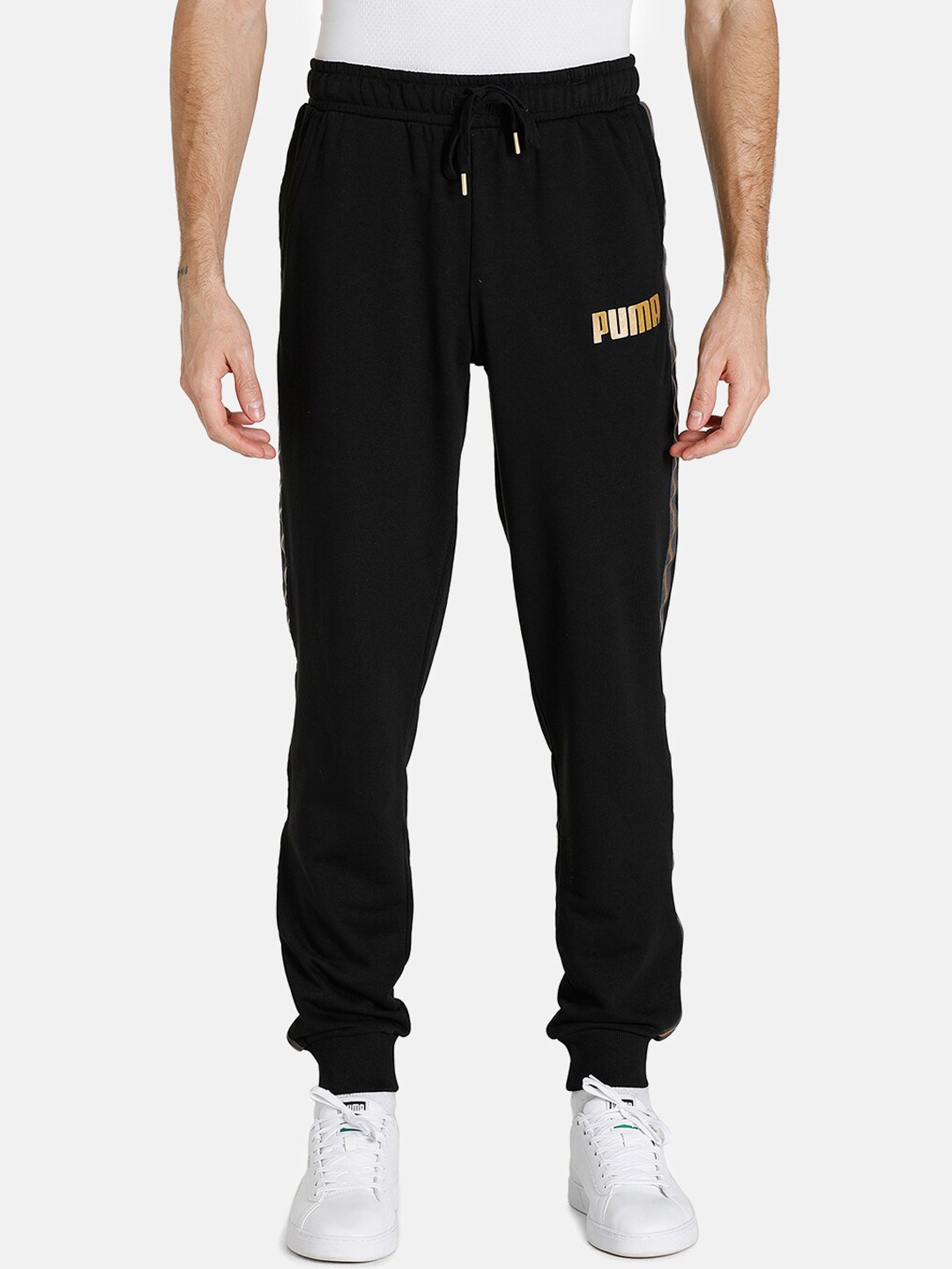 

Puma Men Black METALLIC NIGHTS Tape Sweat Track Pants