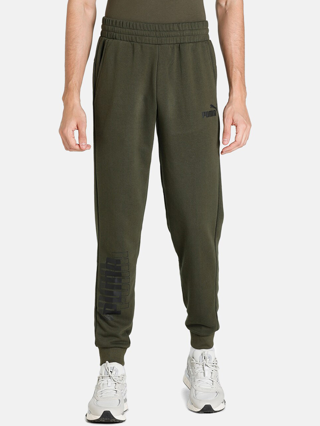 

Puma Men Regular Fit Solid Track Pant, Green
