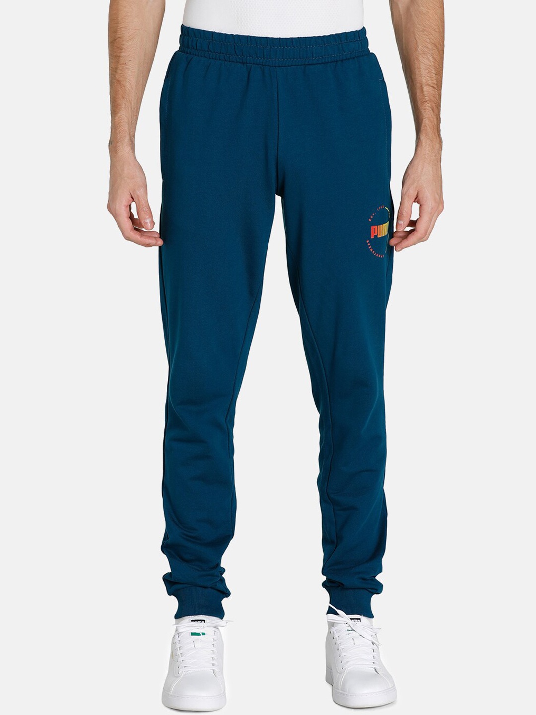 

Puma Men Blue Solid Slim Fit Cotton Joggers