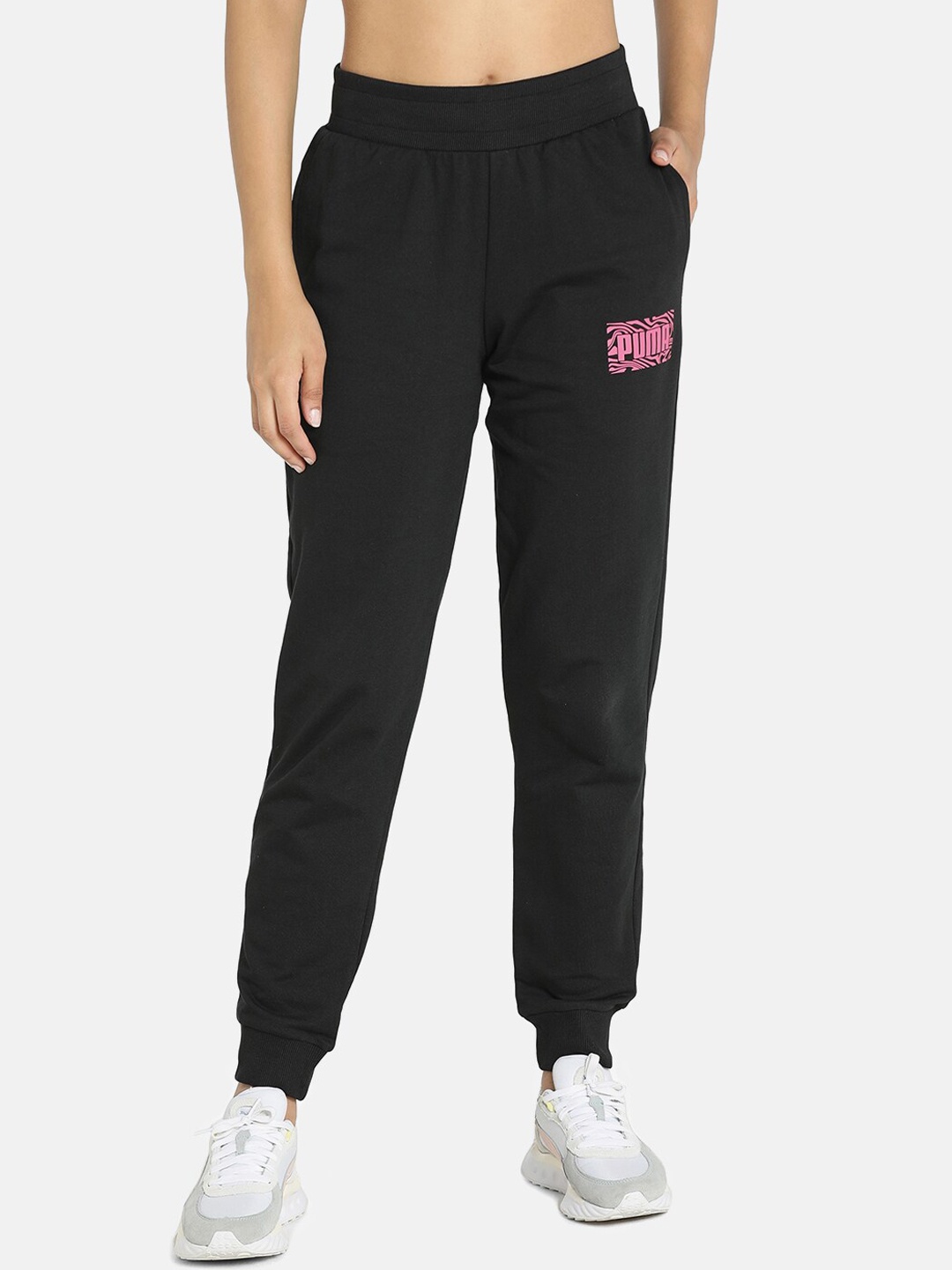 

Puma Women Black Solid Slim Fit Joggers