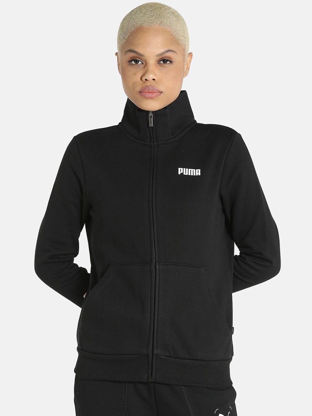 

Puma Woman Regular Fit Essentials Track Bomber Jacket, Black