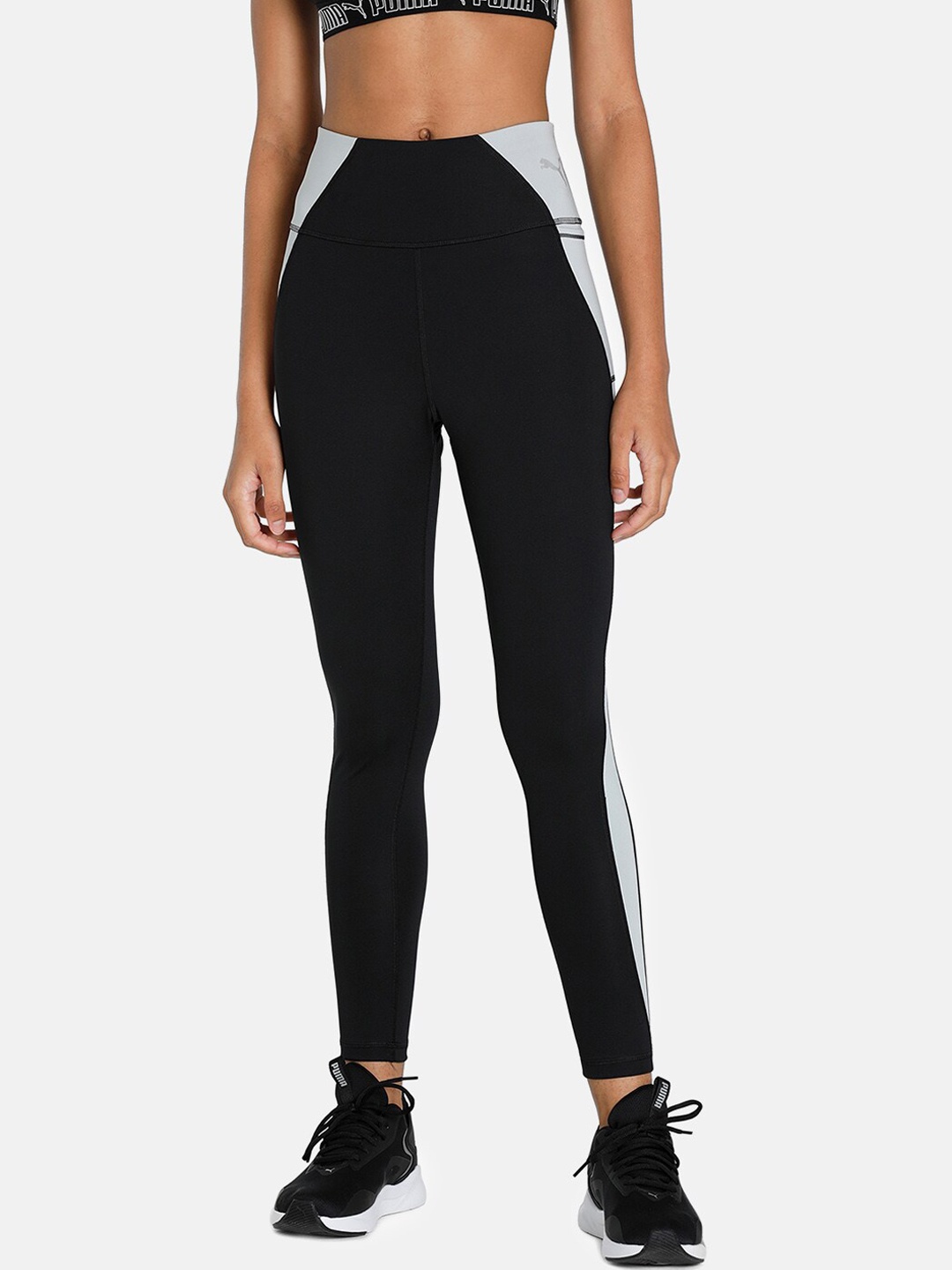 

Puma Women Black Evostripe Tights With Side Stripes